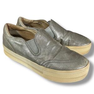 Ash Silver Suede Jungle Loafers Sneakers